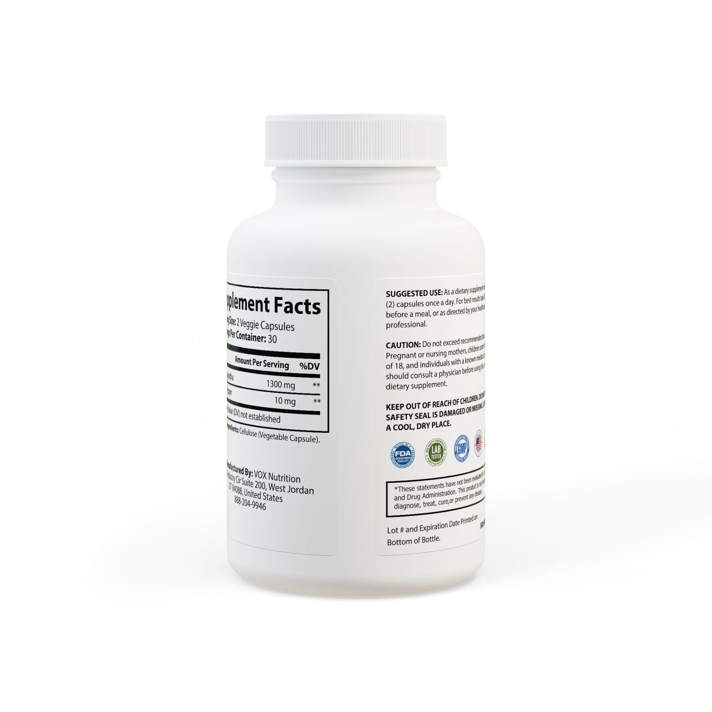ANABØLIX Ashwagandha — Relentless Recovery Supplement (60 capsules)