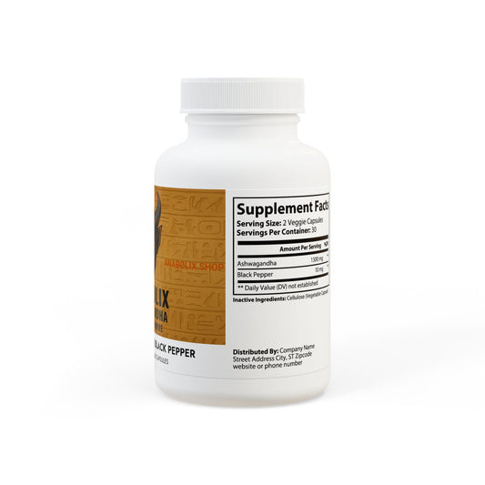 ANABØLIX Ashwagandha — Relentless Recovery Supplement (60 capsules)