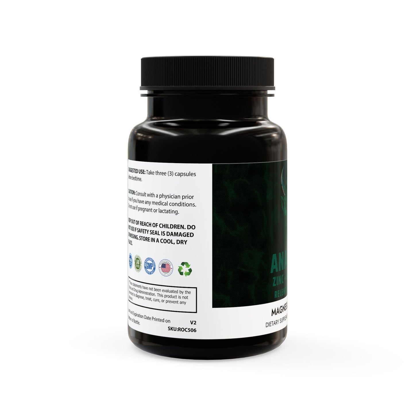 ANABØLIX Magnesium Zinc — Relentless Recovery Supplement (90 Capsules)